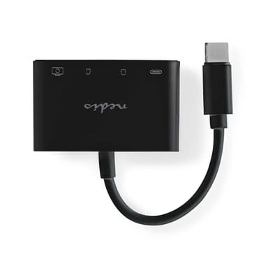 Nedis USB-hub | 1x USB-C™ | 1x USB A / 1x USB-C™ | 4-Port port(s) | USB 2.0 | USB-Strøm | SD & MicroSD