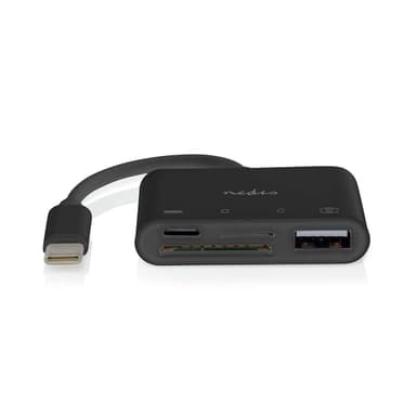 Nedis USB-hub | 1x USB-C™ | 1x USB A / 1x USB-C™ | 4-Port port(s) | USB 2.0 | USB-Strøm | SD & MicroSD