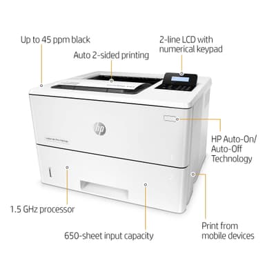 HP LaserJet Pro M501dn - skriver - svart-hvitt - laser