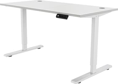 Piranha E-Base 120 høydejusterbart skrivebord (hvit)