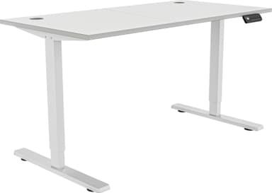 Piranha E-Base 120 høydejusterbart skrivebord (hvit)