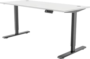 Piranha E-Base 140 høydejusterbart skrivebord (sort/hvit)