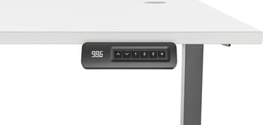 Piranha E-Base 120 høydejusterbart skrivebord (sort/hvit)