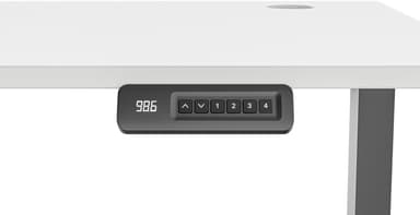 Piranha E-Base 140 høydejusterbart skrivebord (sort/hvit)