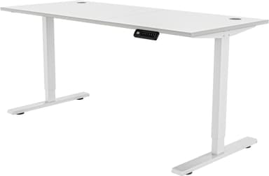 Piranha E-Base 140 høydejusterbart skrivebord (hvit)