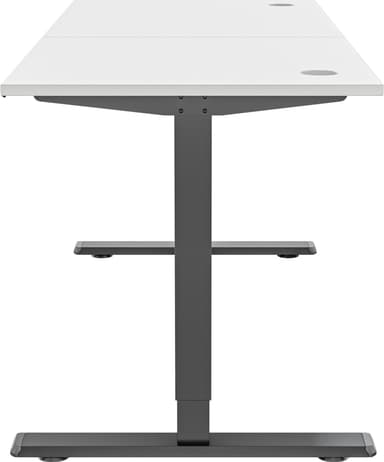 Piranha E-Base 140 høydejusterbart skrivebord (sort/hvit)