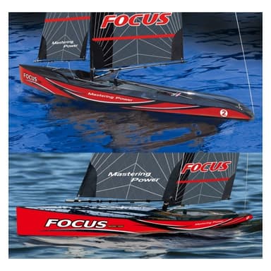 Joysway Focus V3 - 2.4GHz Seilbåt RTR - Rød