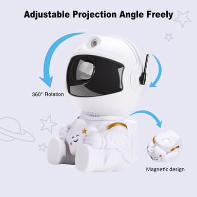 Astronaut Night Light / Galaxy Lampe med fjernkontroll - Nepula Starry Sky Projector