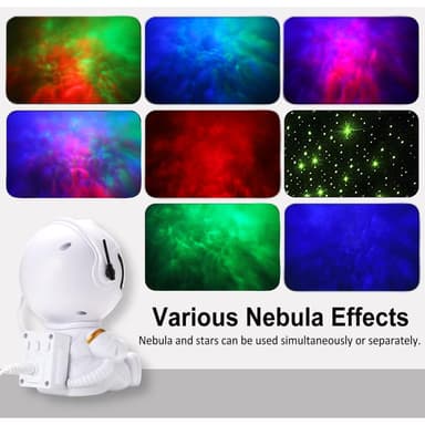 Astronaut Night Light / Galaxy Lampe med fjernkontroll - Nepula Starry Sky Projector