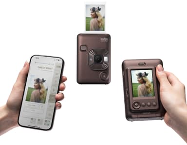Fujifilm Instax Mini LiPlay instant camera (brown)