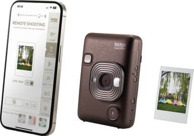 Fujifilm Instax Mini LiPlay instant camera (brown)