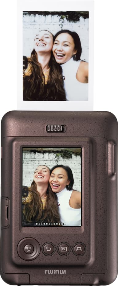 Fujifilm Instax Mini LiPlay instant camera (brown)