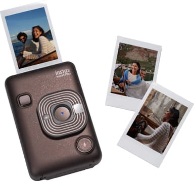 Fujifilm Instax Mini LiPlay instant camera (brown)