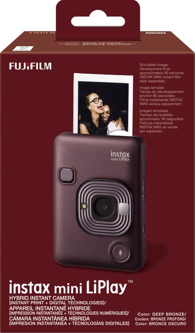 Fujifilm Instax Mini LiPlay instant camera (brown)