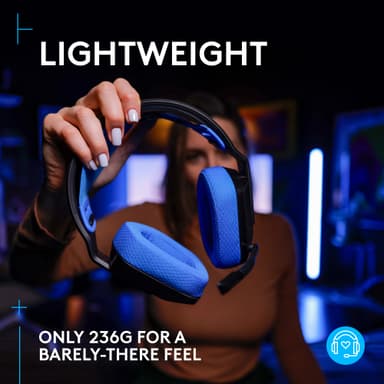 Logitech G G535 Lightspeed gaming headset (sort)