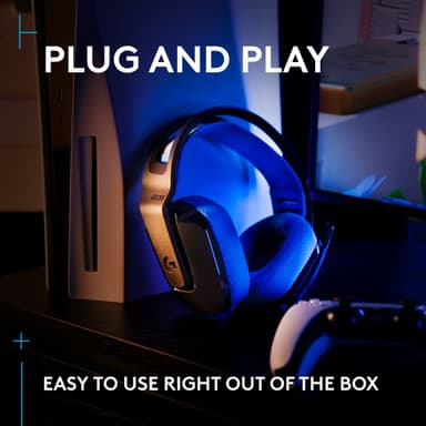 Logitech G G535 Lightspeed gaming headset (sort)