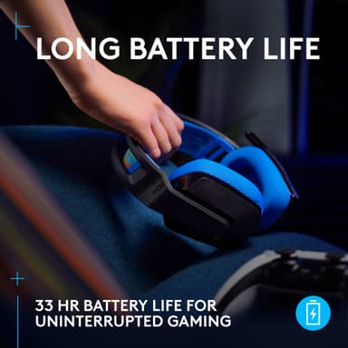 Logitech G G535 Lightspeed gaming headset (sort)