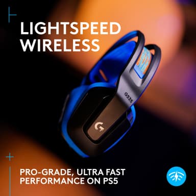 Logitech G G535 Lightspeed gaming headset (sort)
