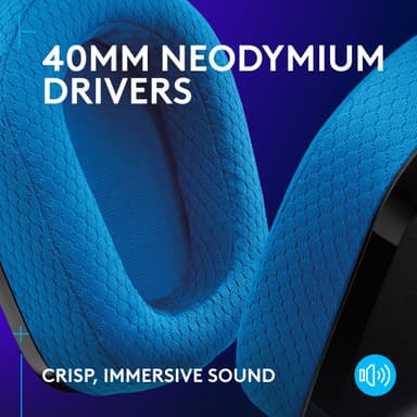 Logitech G G535 Lightspeed gaming headset (sort)