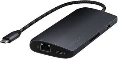 Satechi USB-C 8K Ethernet V3 Multiport USB hub (Midnight)