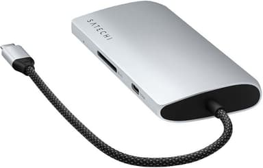 Satechi USB-C 8K Ethernet V3 Multiport USB hub (Silver)