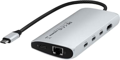 Satechi USB-C 8K Ethernet V3 Multiport USB hub (Silver)