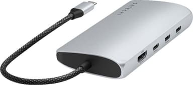 Satechi USB-C 8K Ethernet V3 Multiport USB hub (Silver)