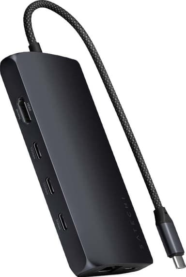 Satechi USB-C 8K Ethernet V3 Multiport USB hub (Midnight)