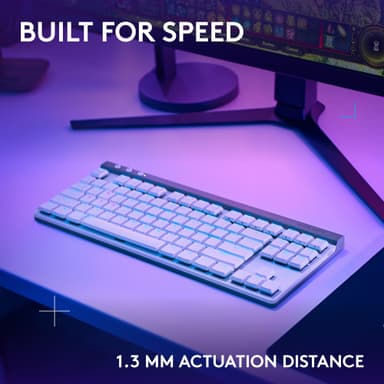 Logitech G G515 gamingtastatur (taktilt, hvitt)