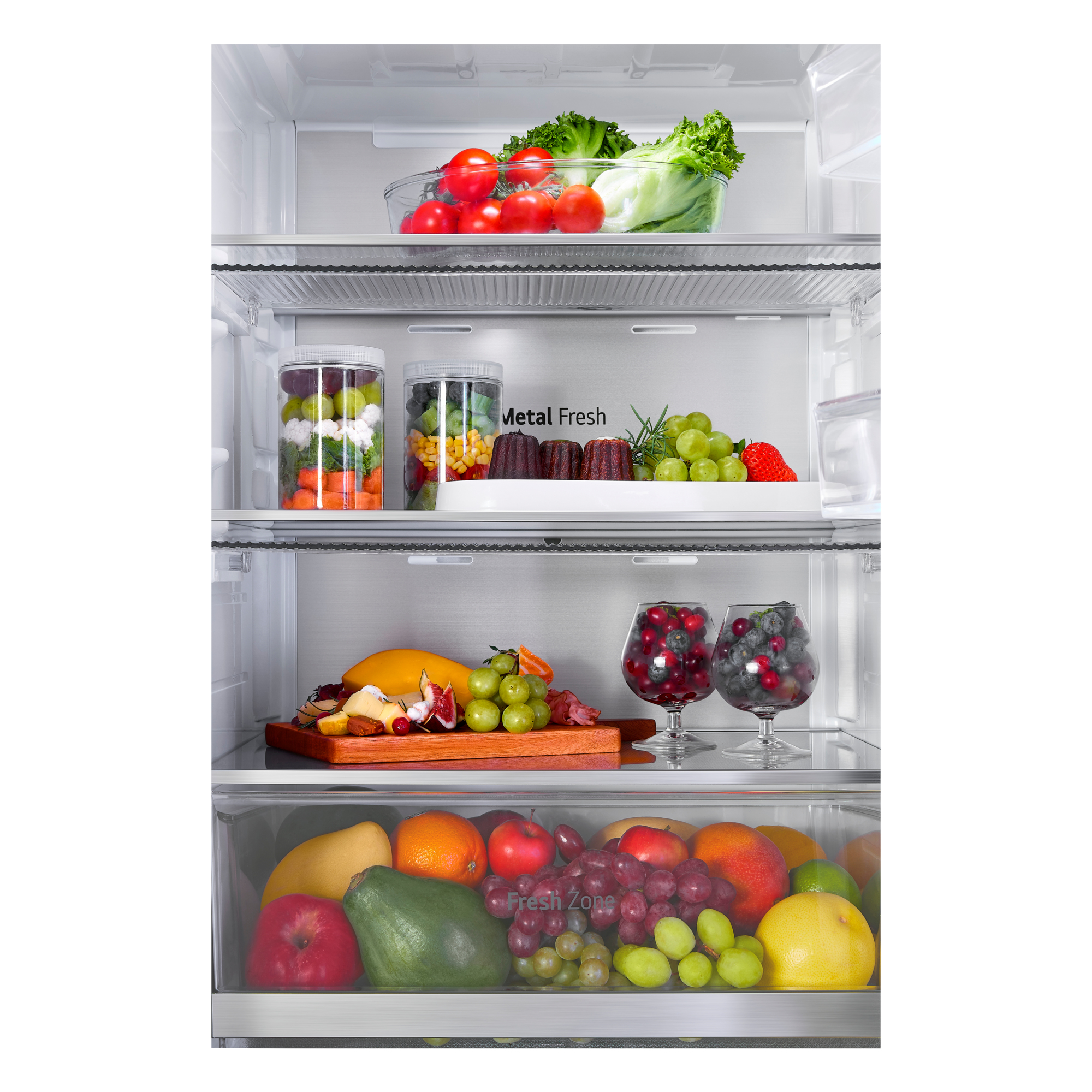 LG InstaView MoodUP Kyl/Frys GBG719MDNN (sort/fargeskiftende LED)