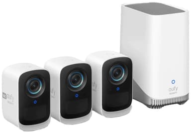 Eufy eufyCam 3C 4K overvåkningskamera (3-pakke)
