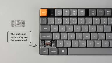 Keychron K5 MAX trådløst tastatur (Red brytere)