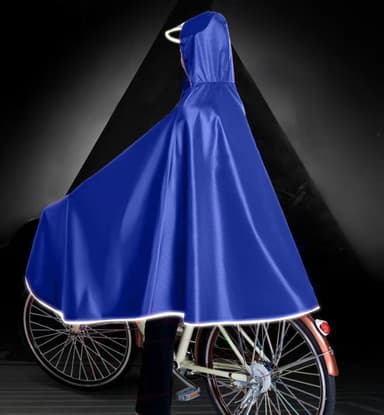 Vanntett regnponcho for sykkel Rød