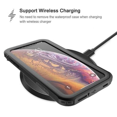 iPhone XR vanntett deksel/skall Svart