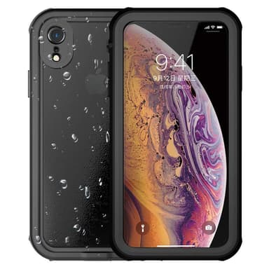iPhone XR vanntett deksel/skall Svart