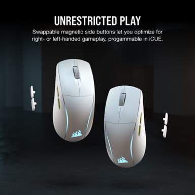 Corsair M75 RGB trådløs gamingmus (hvit)