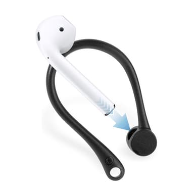 Ørekroker for Air Pods svart