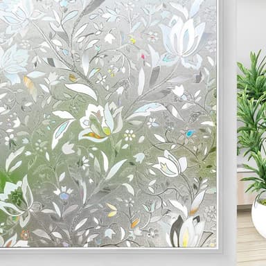 Vindusfolie for vern av innsyn, med frostmønster 200x60 cm