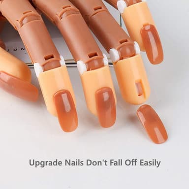 Nail Art mannekenghånd for negler