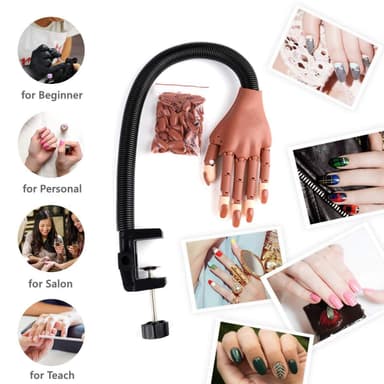 Nail Art mannekenghånd for negler