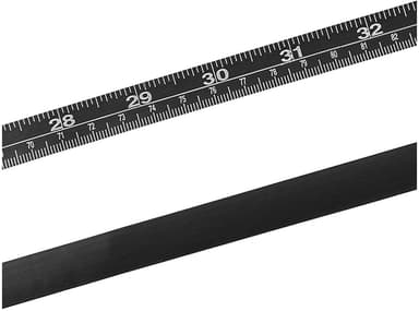 Målebånd med ensidig skala 150 cm/60"" Svart