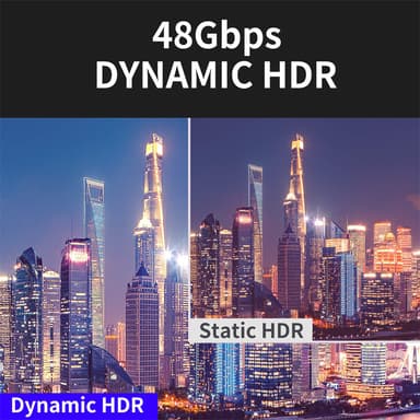 HDMI 2.1-kabel høyhastighets 48Gbps 8K / 60Hz HDR 2 m