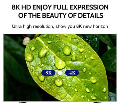 HDMI 2.1-kabel høyhastighets 48Gbps 8K / 60Hz HDR 2 m