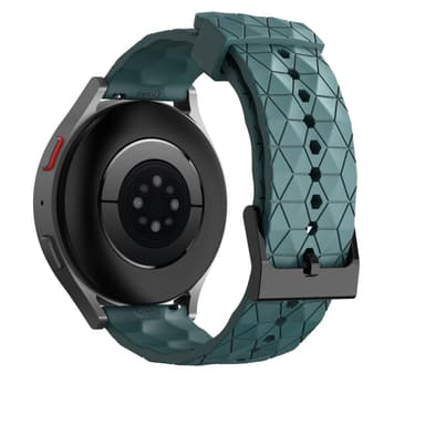 Fotball mønster klokkerem silikon Turkis 22 mm Samsung Galaxy Watch 5/5 Pro/4 40 44mm/3 41mm, Huawei watch GT3/GT2  42mm, Huami Amazfit GTS 3/GTS 2 Mini, Garmin Forerunner 158/55/Vivoactive 3/Venu