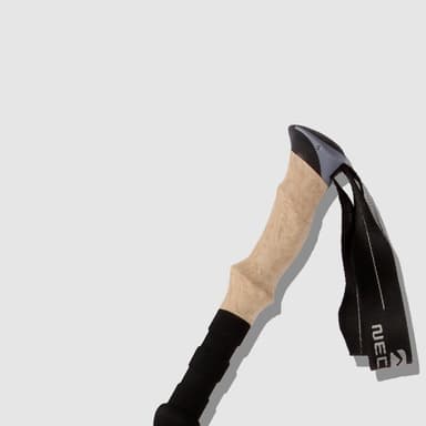 Ultralett sammenleggbar spaserstokk - 5 seksjoner 33-125 cm Sort