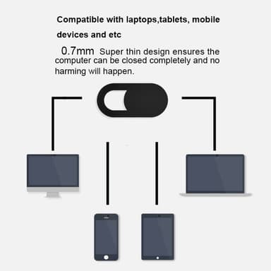 Webbkamera beskyttelse - Webcam Cover Slider - svart