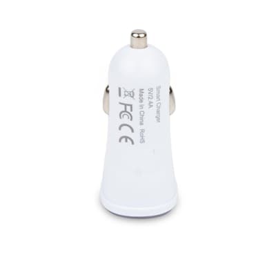 Billader 5V / 2.4A Dual USB med LED