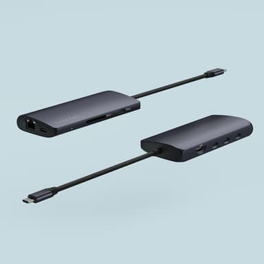 Satechi USB-C 8K Ethernet V3 Multiport USB hub (Midnight)