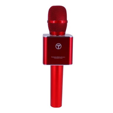 Trådløs Karaoke-mikrofon med Bluetooth-høyttaler 2x5W rød