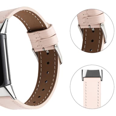 Fitbit Charge 5 armbånd Ekte skinn Rosa